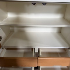 ニトリ キッチンキャビネット キッチンボード 幅880奧420高さ900mmの画像