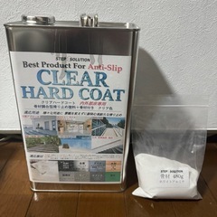 クリアハードコート 床用 滑り止め塗料 透明色 骨材付き　コーティング　内外部床の画像