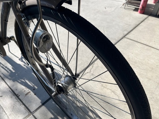 【大人用】整備済中古自転車 アサヒサイクル26型べレッグ ベージュ色 <自転車のオオムラ 静岡店>