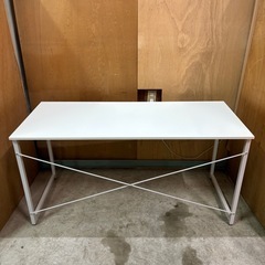 サンワサプライ シンプルデスク 140cm ホワイト　の画像