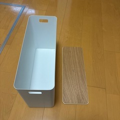 山崎実業(Yamazaki) 蓋付き トイレ用品収納の画像