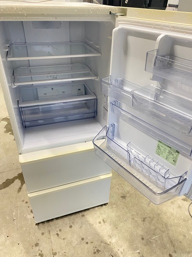 NO B886?福岡市内配送設置無料✨?AQR-27G2-W 冷蔵庫 スタンダードシリーズ ナチュラルホワイト [272L /3ドア 