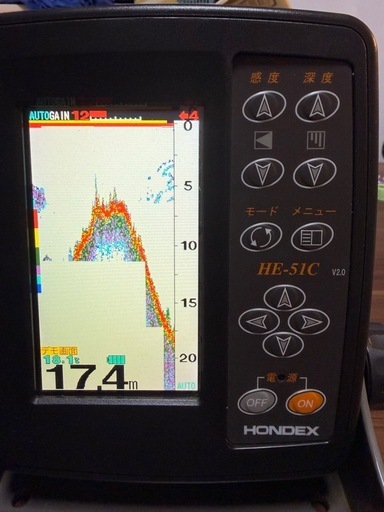 HONDEX HE-51C 魚群探知機 振動子セット