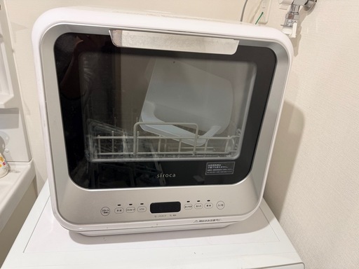 siroca シロカ 食器洗い乾燥機 タンク式/分岐水栓式 1～3人用 ホワイト