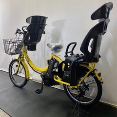 1年保証　送料無料　ヤマハ　パスバビー　20インチ　子供乗せ　黄色　電動アシスト自転車 g305の画像