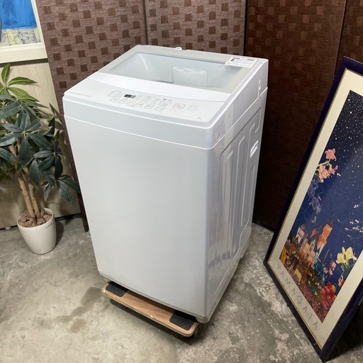 ?激安?動作確認済み✅?保証付き?❗️配送•設置?❗️♻️処分撤去♻️ 2019年式　ニトリ　6KG全自動洗濯機　　NTR60
