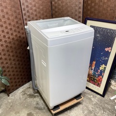 💥激安💥動作確認済み✅🏅保証付き🏅❗️配送•設置🉑❗️♻️処分撤去♻️ 2019年式　ニトリ　6KG全自動洗濯機　　NTR60の画像