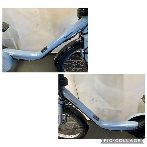1年保証　送料無料　新型　パナソニック　ギュットミニ　20インチ　水色　電動アシスト自転車 g305