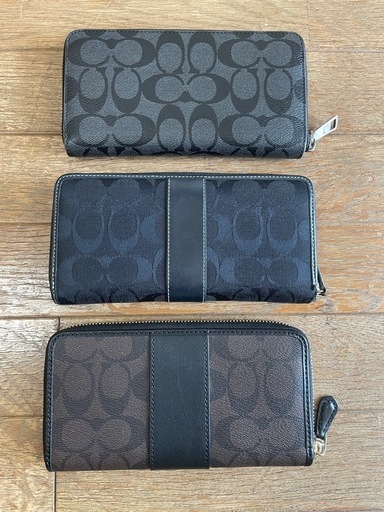 COACH  コーチ　長財布３点