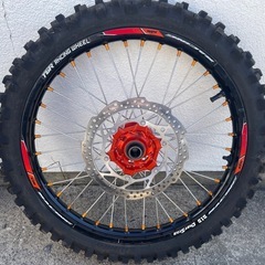 オフロードバイク　ホイールセットの画像