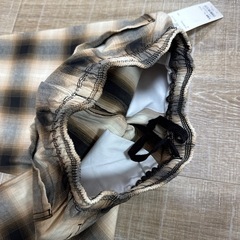 GU シェフパンツ チェック柄 130 長ズボンの画像