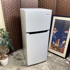 💥激安💥動作確認済み✅🏅保証付き🏅2019年製HISENSE 2ドア冷蔵庫　HRｰB1201 容量120Lの画像