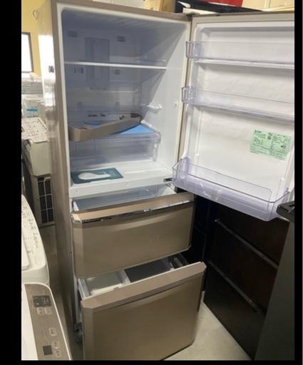 NO B394?福岡市内配送設置無料✨?335L 三菱ノンフロン冷凍冷蔵庫⭐️ ⭐️MR-C34Z-P1⭐️
