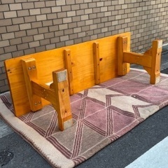 NITORI ニトリ 天然木 木製ベンチ 玄関ベンチ ローボード カントリー調 ナチュラル 展示台 飾り台 花台 スツール の画像