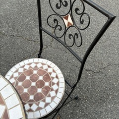 【ジャングル深井店】ガーデニングテーブルセット 外置き家具 家具 堺市 深井【FU283】の画像