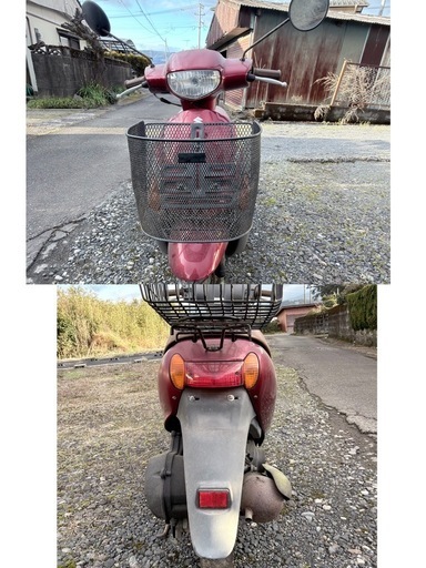 スズキ　Let‘s  レッツ4G  ワインレッド　原付　50cc