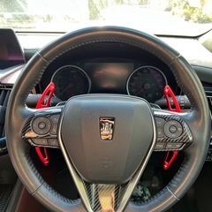 220クラウン用 ステアリングスイッチカバーとシフトノブカバーの画像