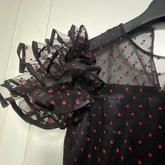 無料でどうぞ！ドット柄のワンピースです☺️の画像