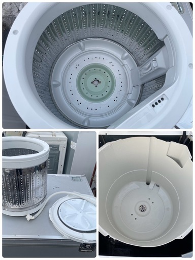 美品！　ヤマダ電機　YAMADA　全自動電気洗濯機　YWM-T45H1　2022年製　4.5kg　全自動洗濯機　取扱説明書付属　内部ク