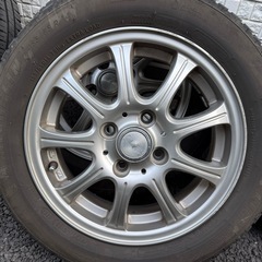 155/65r14( 溝多)ミシュラン　軽サイズホイールセットの画像