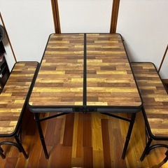 カインズ(CAINZ)⭐︎テーブル＆ベンチセット⭐︎の画像