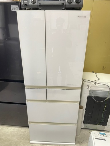北九州市内配送無料　保証付き パナソニック 450L 6ドア冷凍冷蔵庫 NR-SPF455X-W