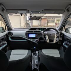 ◆乗って帰れます！車検R9年7月！修復歴無し！アクア【S】スマートキー！キーレス！純正SDナビ！Bluetooth！ETC！純正AW！オートライト◆の画像