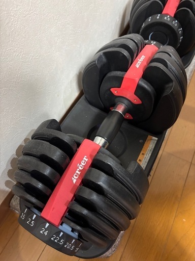 可変ダンベル24k✖️2個、ベンチセット