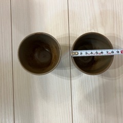 やちむん ペア湯呑み 魚紋 金城敏幸の画像