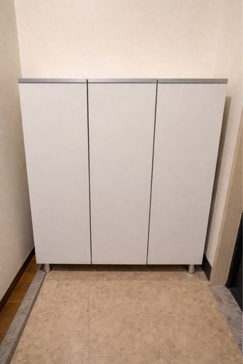 シューズボックス 靴箱 幅75cm ホワイト 玄関収納