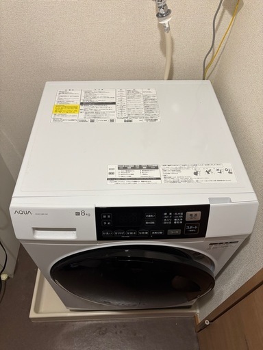 ドラム式洗濯機 8kg AQW-D8R-L(左開き)