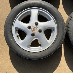 千葉　バリ山　R2純正　14インチ　4.5J+45 155/65R14の画像