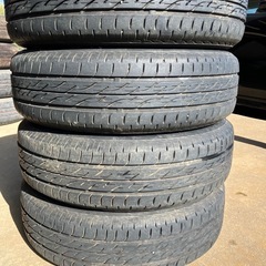 千葉　バリ山　R2純正　14インチ　4.5J+45 155/65R14の画像