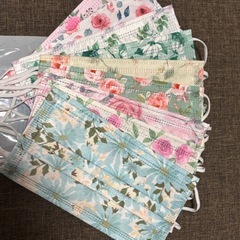 おしゃれ花マスク　柄違い10枚セットの画像