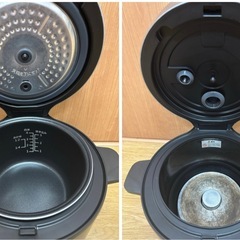  mononics 炊飯器 4合炊き MN-RC12-WH/BK 取扱説明書付き 動作確認済みの画像