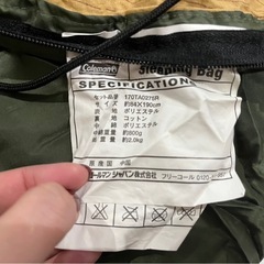 ◯②coleman 寝袋の画像