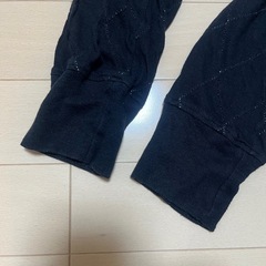 MORGAN メンズフード付きパーカーブラック　Lサイズの画像