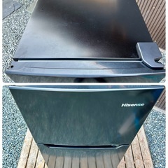 【美品 洗浄クリーニング済】2023年 2ドア冷凍冷蔵庫 120ℓ Hisense HR-B12J1B(配送対象商品)の画像