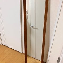 姿見／全身鏡　（木目調）の画像