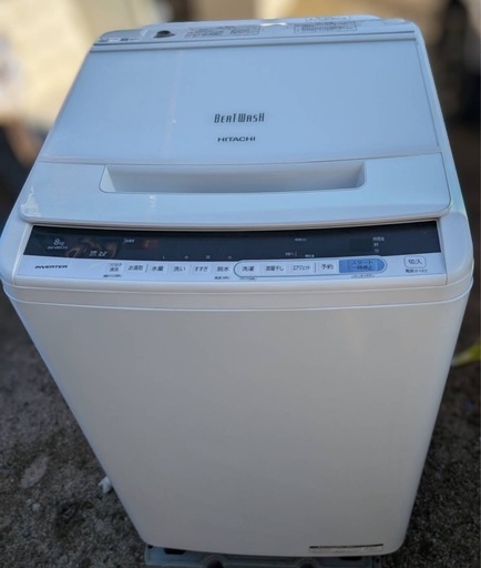 日立洗濯機　ビートウォッシュ　8kg   2018年製　洗濯機