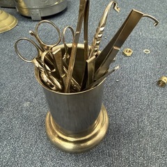 ステンレスハサミ器具セット 鉗子 ハサミ ピンセット 昭和レトロの画像