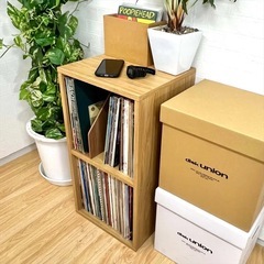 レコードラック スタンダード2BOX ホワイトの画像