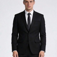 XL★フォーマルブラックスーツ★の画像