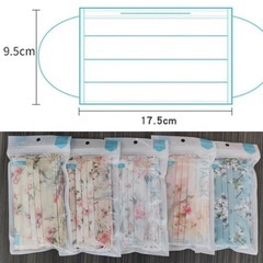 おしゃれ花マスク　柄違い10枚セットの画像
