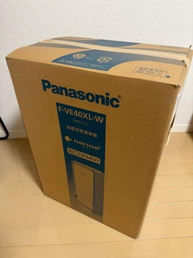 【まだ交渉可能】未使用品 Panasonic  ナノイー 加湿空気清浄機 F-VE40XL