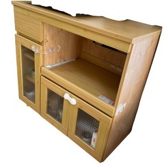 食器棚　カップボード　キッチン収納　炊飯器置きの画像