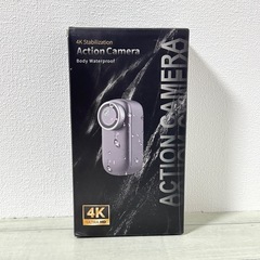 小型 アクションカメラ 4K 高画質 クリップ型 広角 夜間撮影 ブラック 軽量の画像