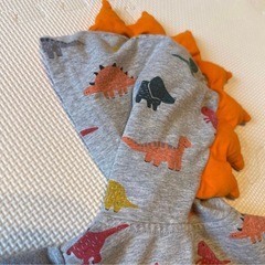 美品　恐竜ロンパース　80の画像