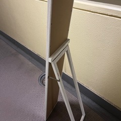 ニトリ　全身鏡　ミラー　白の画像