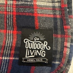 Outdoor Living チェック柄ブランケットの画像
